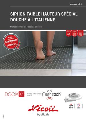 Siphon faible hauteur Docia-XS®