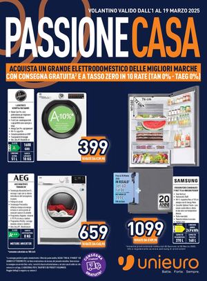 UNIEURO Passione Casa (1-19 Mar 2025)