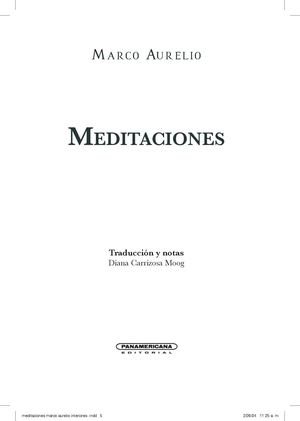 Marco Aurelio - Meditaciones
