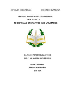 10 Sistemas Operativos Mas Utilizados