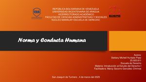 Norma Y Conducta Humana