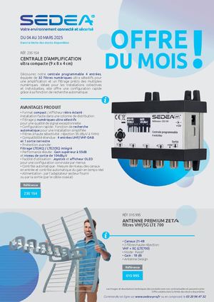 Offre Du Mois Sedea Mars 2503 SSPRIX