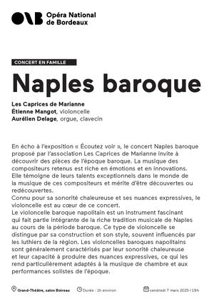 Naples Baroque vendredi 7 mars 2025
