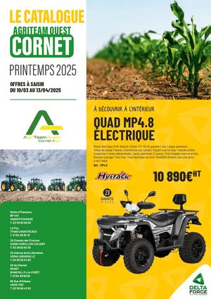 Catalogue Printemps 2025 Agriteam Cornet