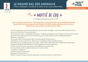 Conte Moitié De Coq - "Le grand bal des animaux"
