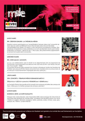 Programme Mde Mars 2025