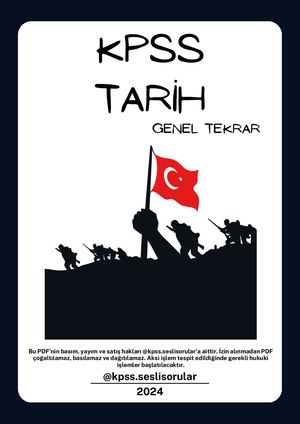 Kpss Tari̇h Genel Tekrar