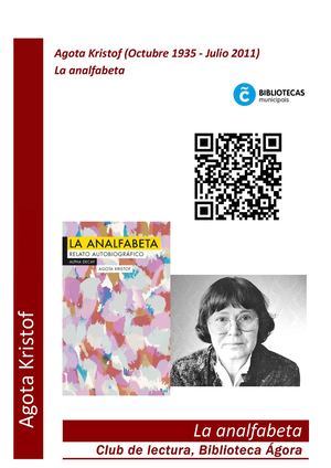 "La Analfabeta", de Agota Kristof