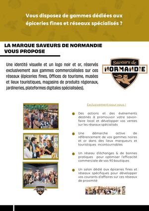 Saveurs de Normandie - Logo Noir Et Or