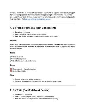 Best Way To Travel From Cairo To Aswan (1)