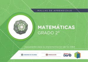 Malla curricular de matemáticas Grado 2