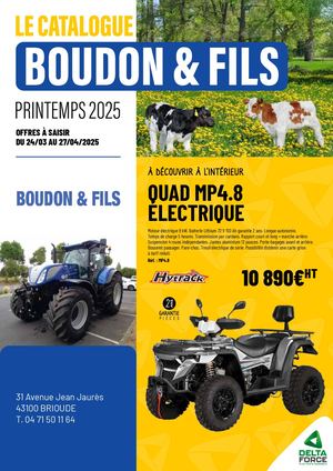 Catalogue Printemps 2025 Boudon