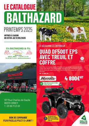 Catalogue Printemps 2025 Balthazard