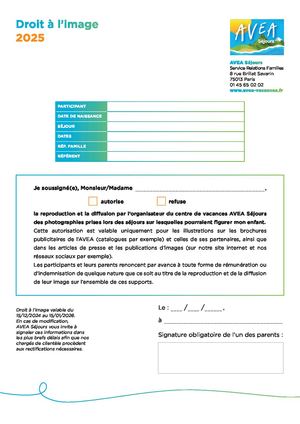 Droit A L'Image 2025