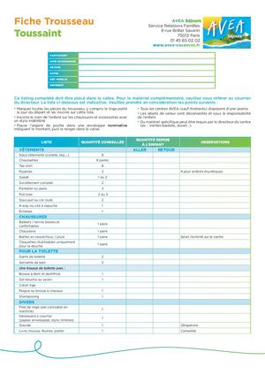 Fiche Trousseau Toussaint au140524