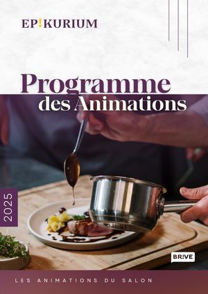 Programme des animations - Epikurium Brive 2025