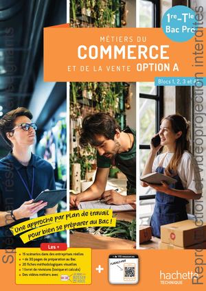 Métiers du commerce et de la vente option A 1re/Term Bac Pro (détachable) - Éd. 2025