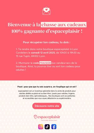 Chasse aux cadeaux espaceplaisir