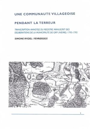 Giry^j Une Communatuté Villageoise Pendant La Terreur Biffé 1