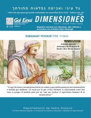 Dimensiones Parashat Tetzave 5785 Edición 158