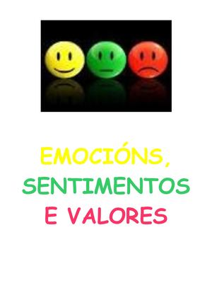 Emocións, Sentimentos E Valores