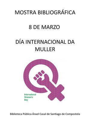 8 De Marzo Día Internacional Da Muller