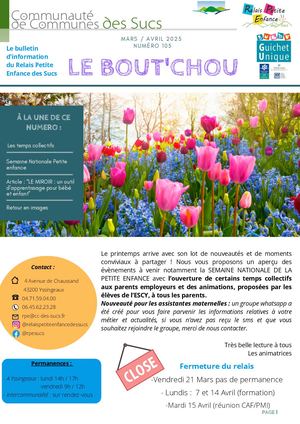 Petit journal Mars-Avril