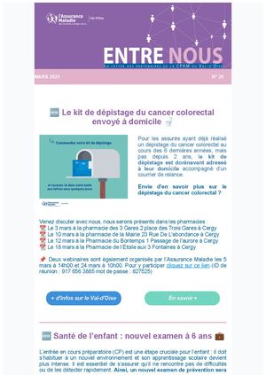 Newsletter Partenaires n°20 - Mars 2025