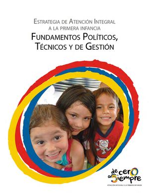 Estrategia de atención Integral a la PI. De Cero a Siempre