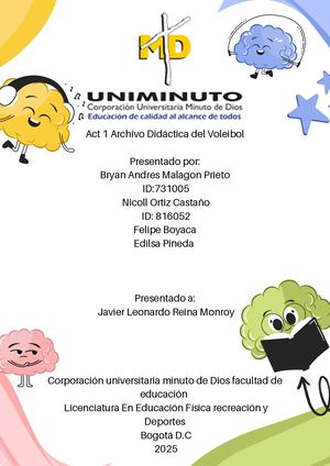 cartilla historia y evolucion -planeacion caida, plancha voleibol