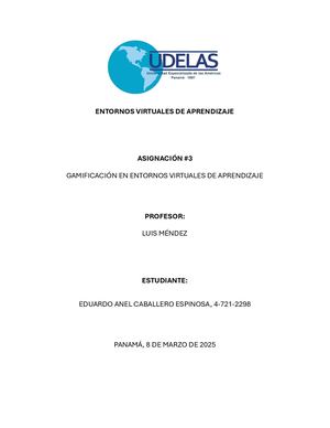 LA GAMIFICACIÓN EN LOS ENTORNOS VIRTUALES DE APRENDIZAJE