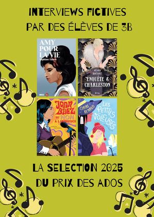 Interviews fictives Prix des Ados 3B
