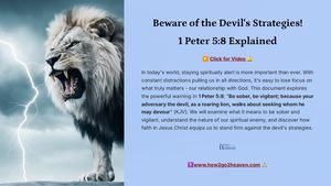 Calaméo - Beware Of The Devils Strategies 1 Peter 58 Explained