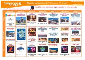 Planning Semaine Du 09 Au 15 Mars 2025