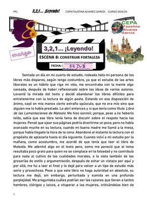 Lectura 08 3,2,1 Leyendo