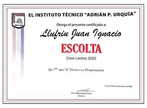 ITAPU | Primer Escolta 2023