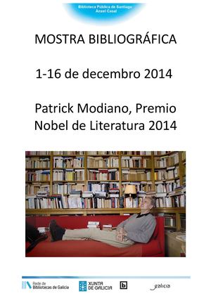 Patrick Modiano Premio Nobel De Literatura 2014