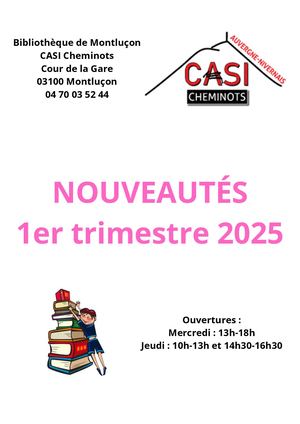 Nouveautés 1er Trimestre 2025