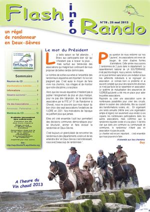 Flash Info Rando n°70