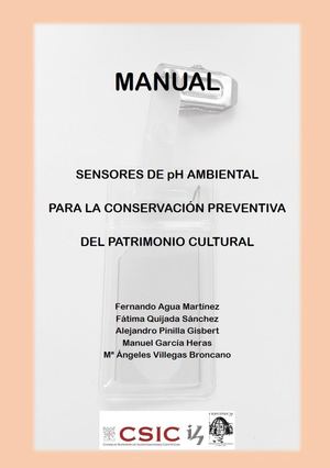 Manual de sensores de pH ambiental para la conservación preventiva del Patrimonio Cultural