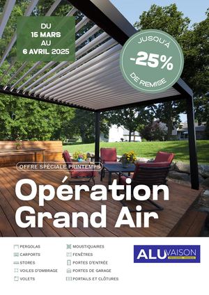 Alu Vaison - Opération GRAND AIR ! Du 15 mars au 6 avril 2025