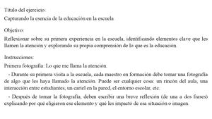 Trabajo Capturando La Esencia De La Educación