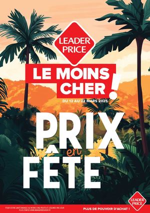 Leader Price Guyane - Catalogue "Prix En Fête" - 8P - S11-S12