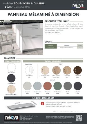 NÉOVA DÉLI'S PANNEAU À DIMENSION