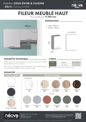 NÉOVA DÉLI'S FILEUR MEUBLE HAUT H396