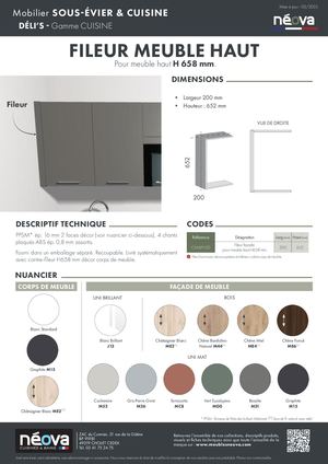 NÉOVA DÉLI'S FILEUR MEUBLE HAUT H658