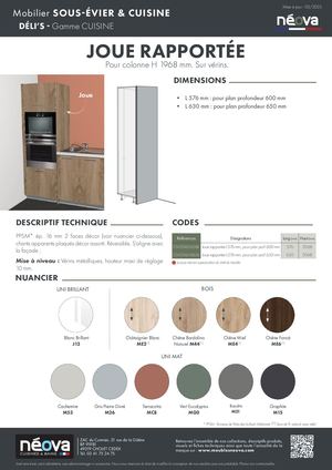 NÉOVA DÉLI'S JOUE RAPPORTÉE COLONNE