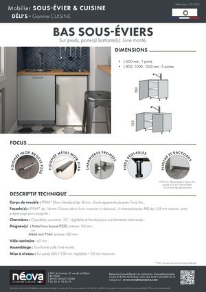 NÉOVA DÉLI'S BAS SOUS-ÉVIERS