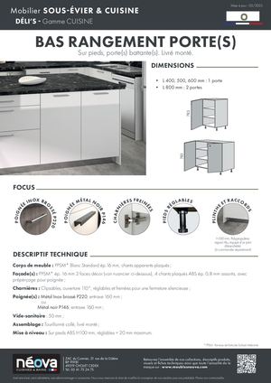 NÉOVA DÉLI'S BAS RANGEMENTS PORTE