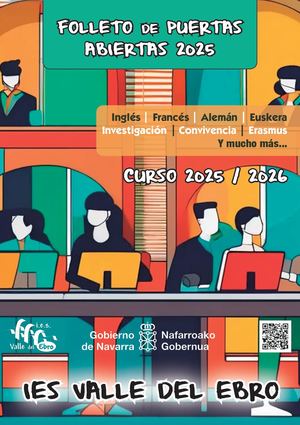 Folleto Puertas Abiertas IES Valle del Ebro 2025